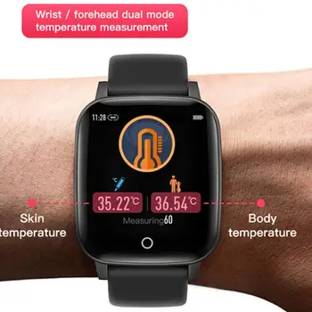 

T1 Body Temperature Measurement Smart Watch Men Women Heart Rate Monitor Ip67 Smart Bracelet For Android IOS Phone SmartWatch