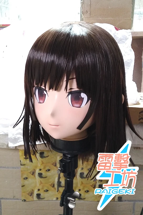 (RAIGEKI MAKS 99) Силиконовая шарнирная кукла-кигуруми с головой 2/3 аниме Sengoku Nadeko маска