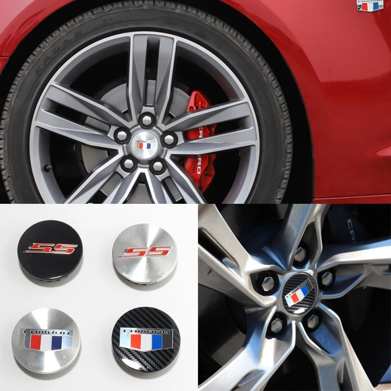 

4pcs/set Chevrolet Camaro Car 67mm 68mm Wheel Tires Hub Cap Center Cover Camaro SS Logo Emblem Badge Rim Hub Wheel Center Cap