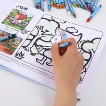 Книжка-раскраска для детей 2-3-6 лет, обучающая Рисование и рисование, книга для детского сада, раскраска, книга для рисования