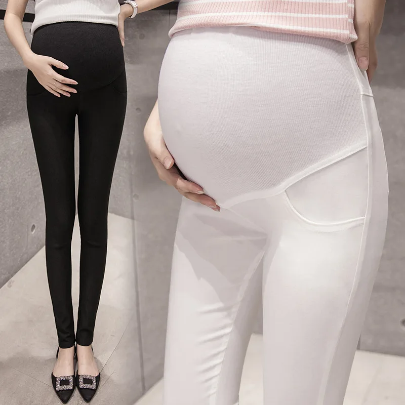 

Spring And Autumn New Style Korean-style Maternity Clothes Fashion Hot Mom Abdominal Support Capri Skinny Pants