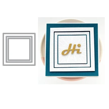 

Fine Square Frames Metal Cutting Dies Scrapbooking Album Paper DIY Cards Crafts Embossing Dies New 2020