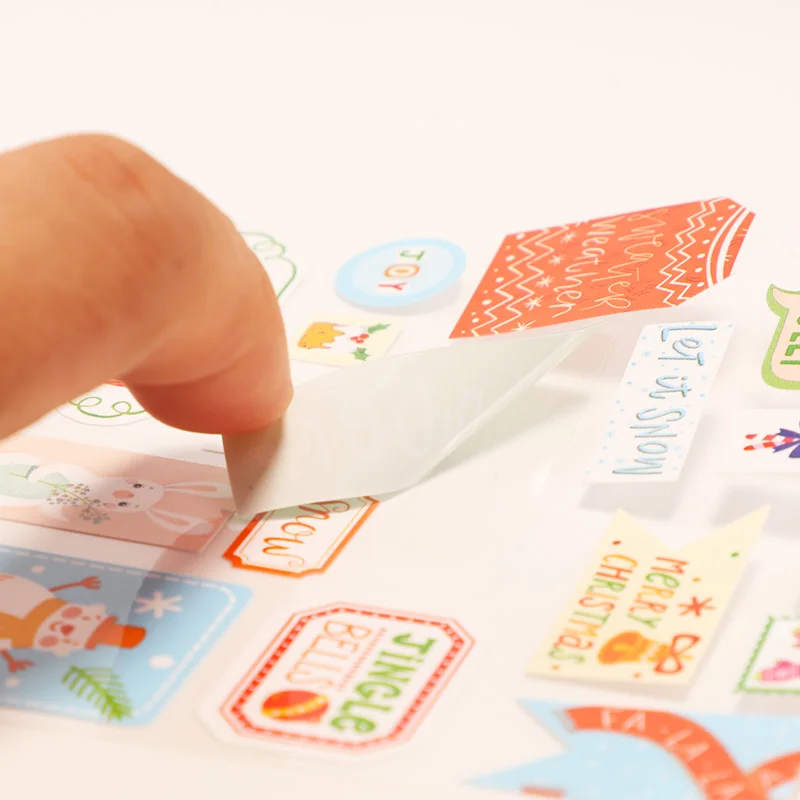 

Japanese Christmas Flat Stickers Decorative Stickers Diy Hand Account Diary Album Decoration Children's Hand Stickers