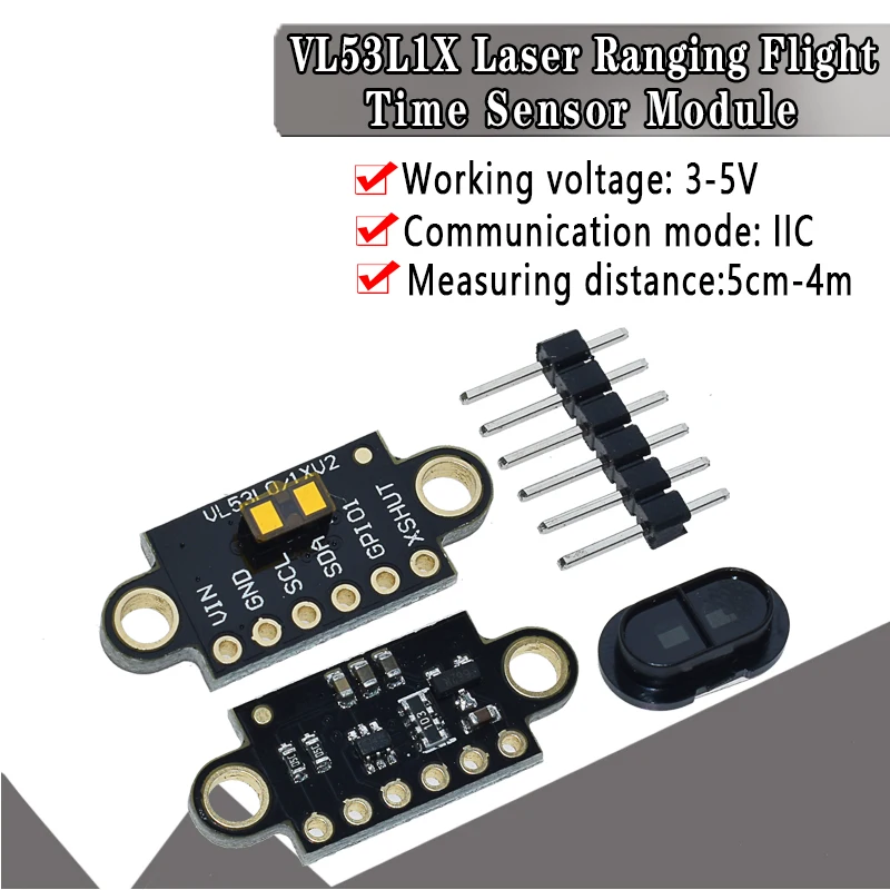 VL53L1X Лазерный диапазон времени полета сенсор Модуль Расстояние 400 см измерительная Плата расширения, модуль CJMCU-531 VL53L0