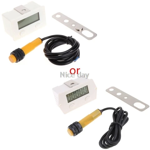Contador com Interruptor de Proximidade Digital de 5 Dígitos Perfurador Magnético Forte & Suporte F15 20 Dropship Lcd