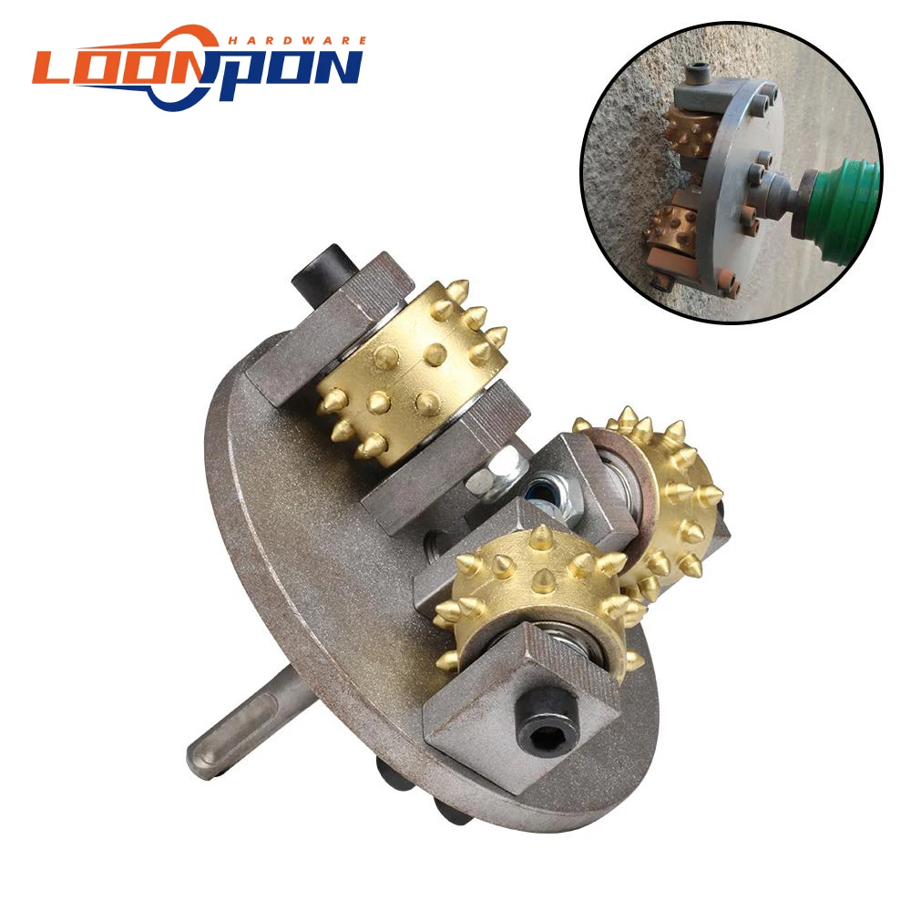 21 Teeth 13mm Electric Chisel Hammer Head For Concrete Lychee Hemp Alloy Grinding Wheel Stone Hammer
