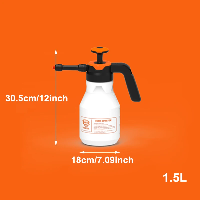 2L Foam Sprayer Pressure Pump Car Wash Watering Can Foam Nozzle For Home Window Cleaning Tools - Цвет: 1.5L