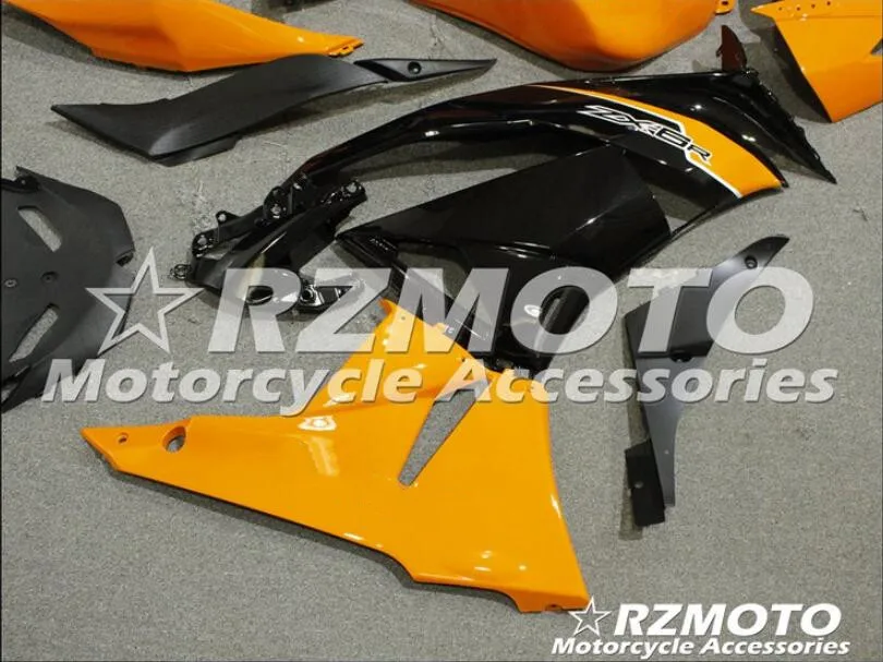 4 подарки ABS литьевая форма мотоцикла полный обтекатель подходит для Kawasaki ZX-6R 09 10 11 12 2009-2012 Кузов Набор оранжевый черный
