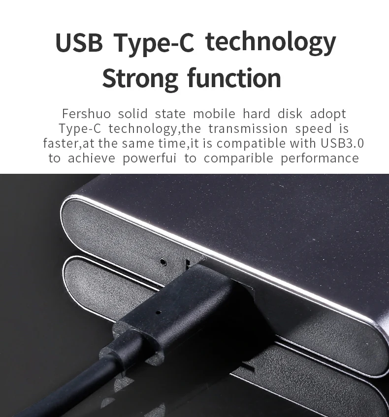 Disco rígido externo externo ssd da personalização