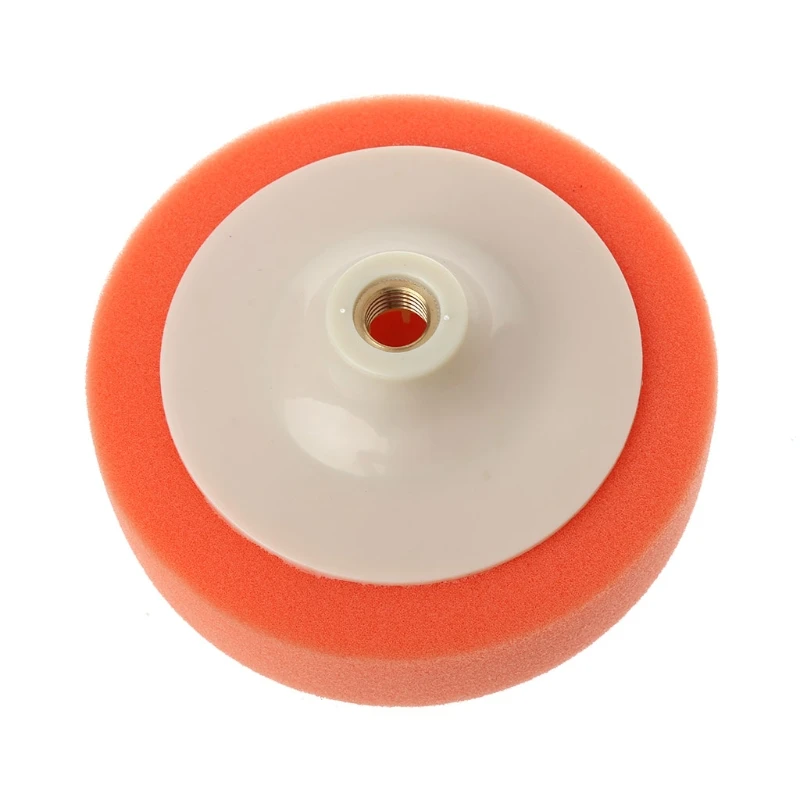 6 Inch 15cm Auto Car Polishing Buffing Polishing Pad Sponge Wheel Waxing Orange Polishing Disc