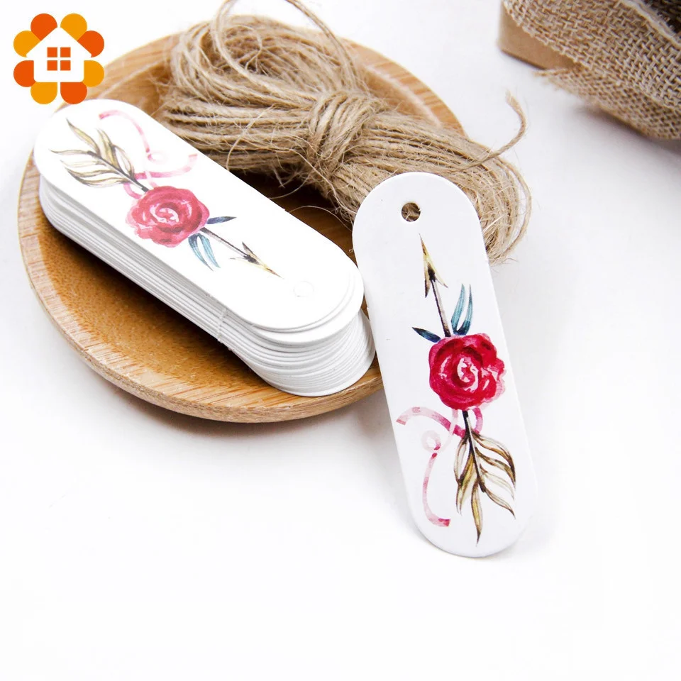 50PCS/Lot Beautiful Paper Tags with Hemp Rope Wedding DIY Package Party Decorations Mariage Valentines Day Gifts Decor Supplies acrylic heart tags
