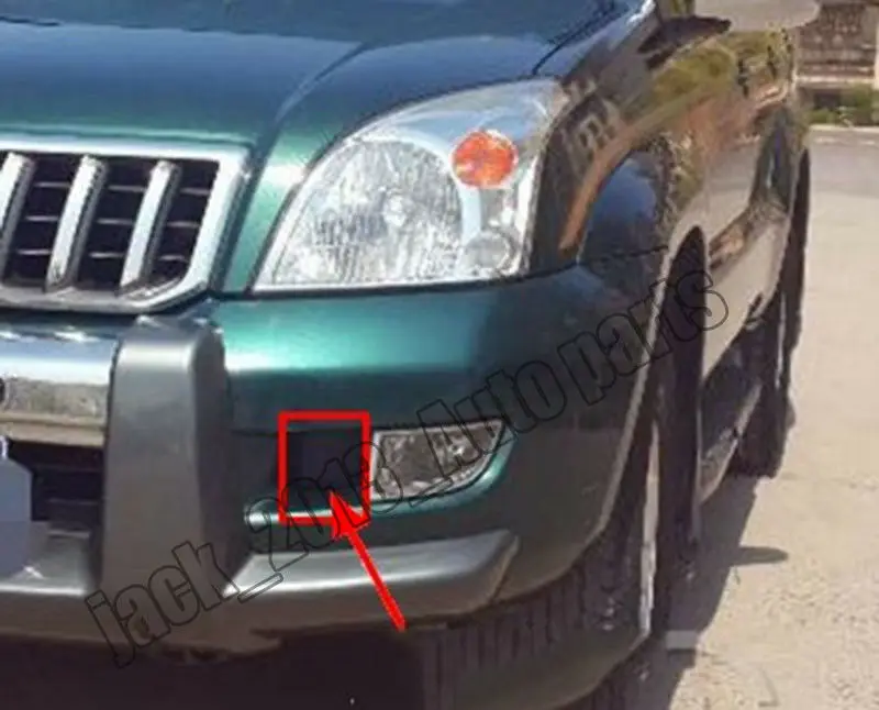 Пара ПТФ в передний бампер боковая крышка капота для Toyota Land Cruiser Prado 2002-2007
