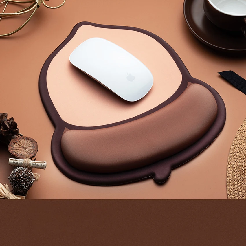 Nut Mouse Pad Wrist Support Cartoon Creative Office Thickened Wrist Pad ...