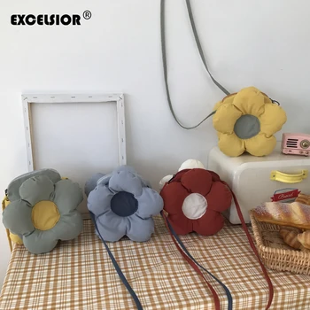

EXCELSIOR Stylish Women's Bags Mini Handbag Quality Cotton Crossbody Bags Cute Flower lady's Women Shoulder Bags Sac a Main