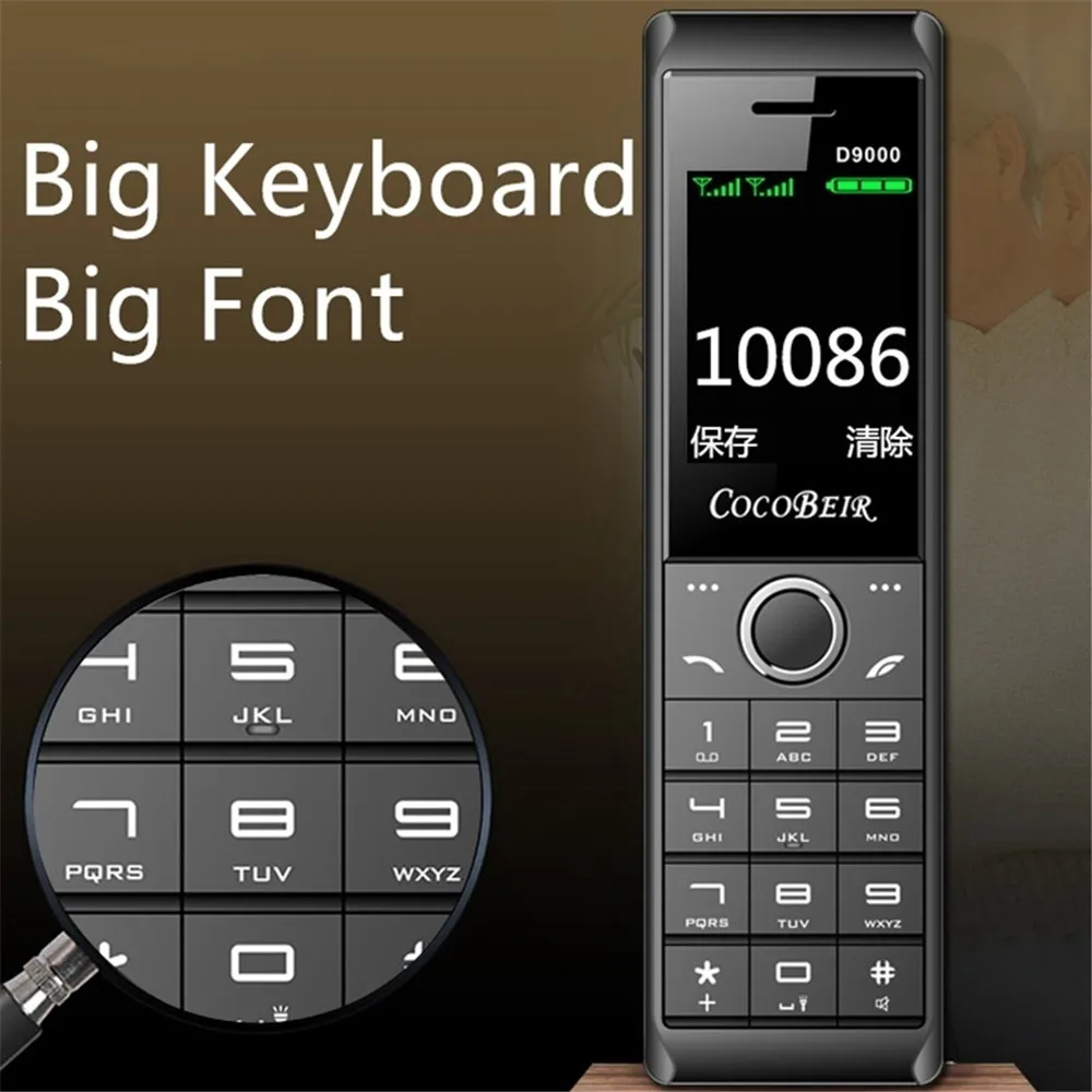 Fashioned Mobile Phone D9000 2.6Inch 8700mAh Super