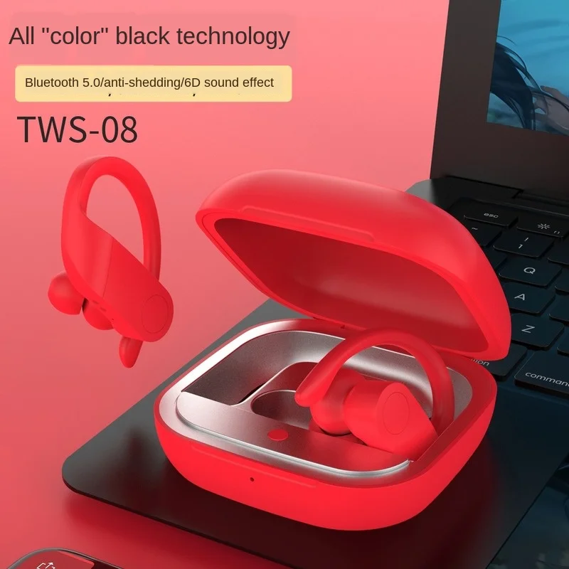 

Bluetooth 5.0 Earphones Monaural Binaural Sports Anti-dropping Earplugs Support Power Display Ear-hook Mini Bluetooth Headset