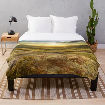 

Printed Throw Blanket Sherpa Fleece Soft Blanket Flannel Rug Home Decoration For Bed Drop Shipping Sunset From The Bluff