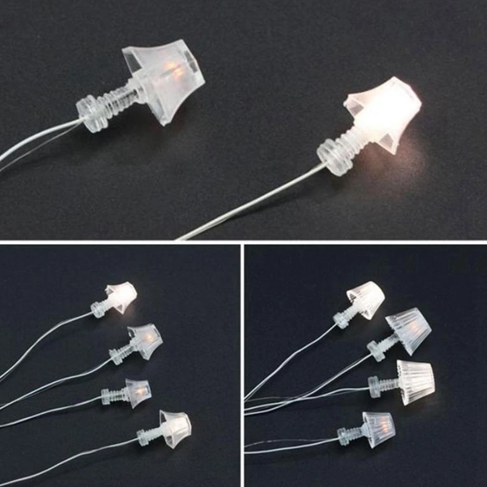 Mini Plastic Table Lamp for Dollhouse DIY Accessories