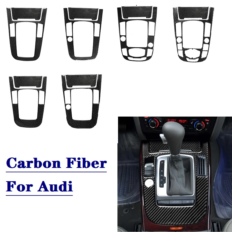 

Carbon Fiber Interior Center Control Gear Box Shift Panel Surround Car Accessories Fit For Audi A4L A5 B8 Q5 2009-2016