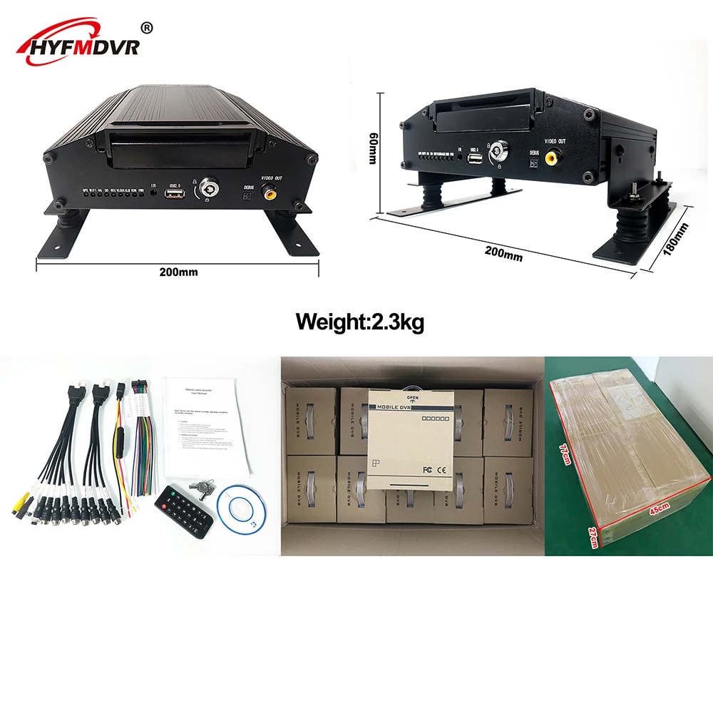 HYFMDVR 4G gps Мобильный DVR 6 каналов AHD 960P дистанционное видеонаблюдение экскаватор/комбайн/автобус