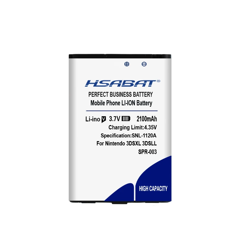 HSABAT 2100 мА/ч, SPR-003 Батарея для nintendo 3dsll, DS, XL,, 3dsll, SPR-001 SPR-A-BPAA-CO