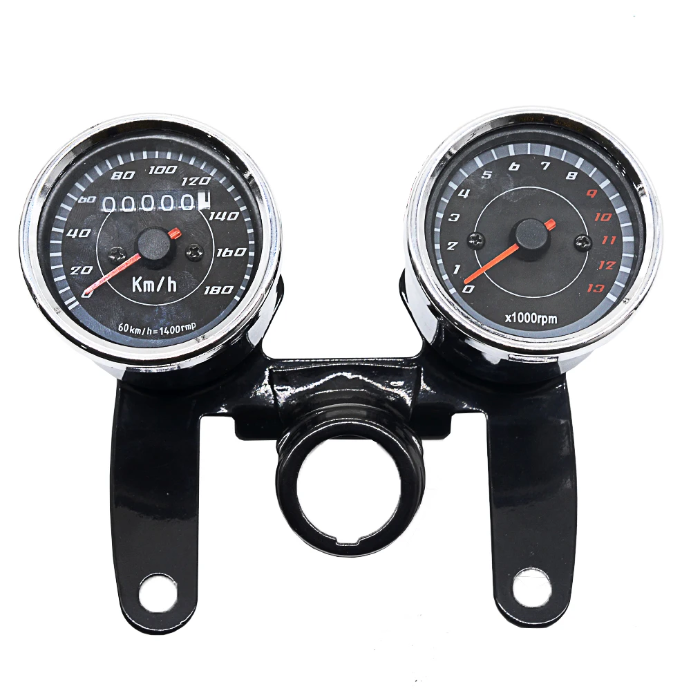 2-в-1 мотоцикл одометр спидометр Скорость ometer Тахометр Скорость метр 12V для Harley Инструмент мотоцикла