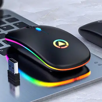 

Backlit LED Rechargeable Wireless Silent Mouse USB Mouse Ergonomic Optical Gaming Mouse Desktop PC Laptop Mouse