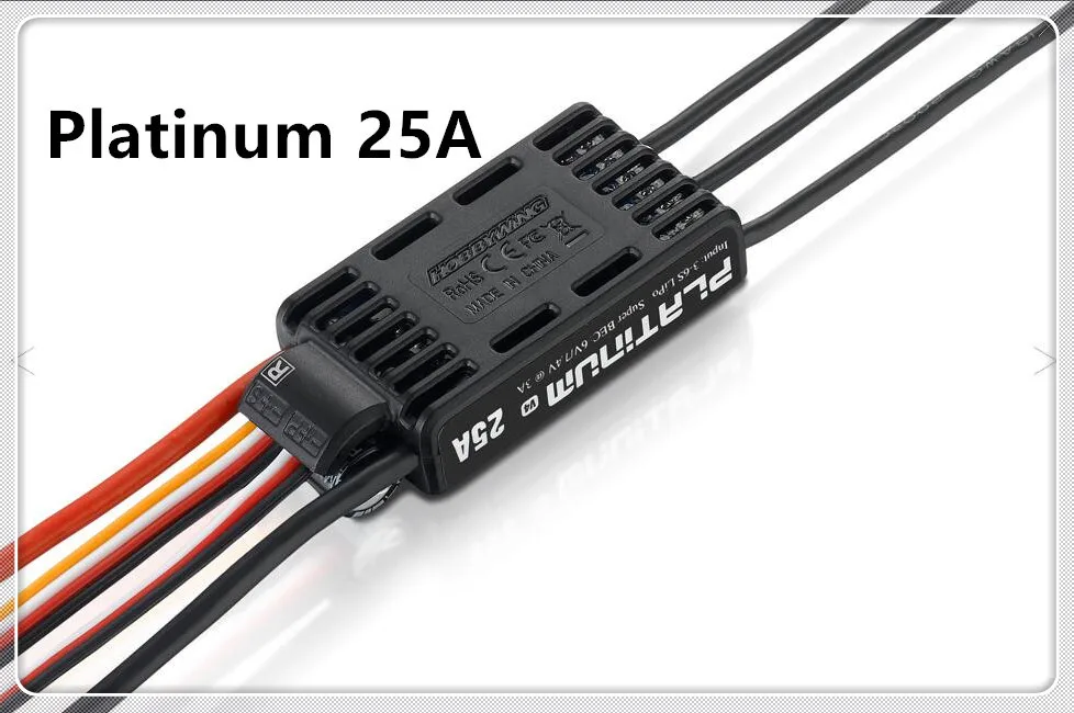 1 шт. оригинальный бесщеточный электронный контроллер скорости Hobbywing Platinum 25A V4 ESC