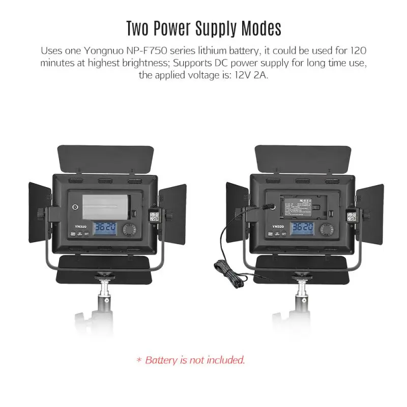 Portable YN320 Dimmable LED Video Fill Light For Canon For Nikon For Sony For DSLR For YONGNUO Brand