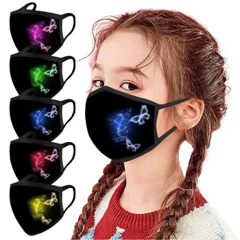 

Masker 5pcs Kids Butterfly Print Mask Children Outdoor 3d Printed Mouth Masks Washable Reusable Face Masks Mondkapjes Wasbaar