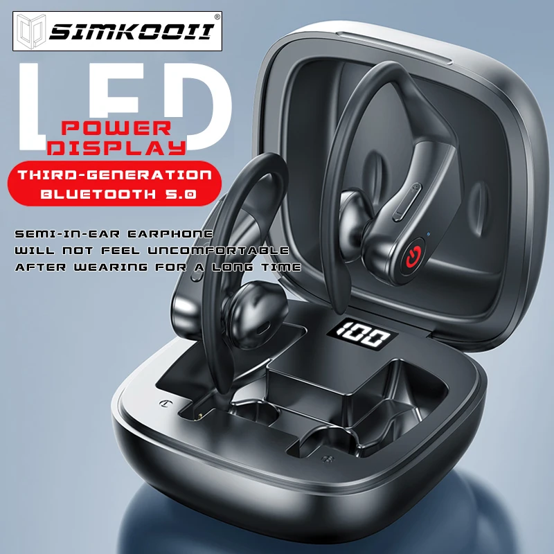SIMKOOII B10 Bluetooth V5.0 наушники HD стерео Беспроводной С микрофоном Водонепроницаемая