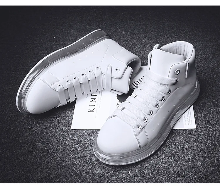 Luxury Brand Designer McQueen Shoes Men Casual Shoes Platform Sneakers AIR Buffer Men Cushion White Chunky Designer