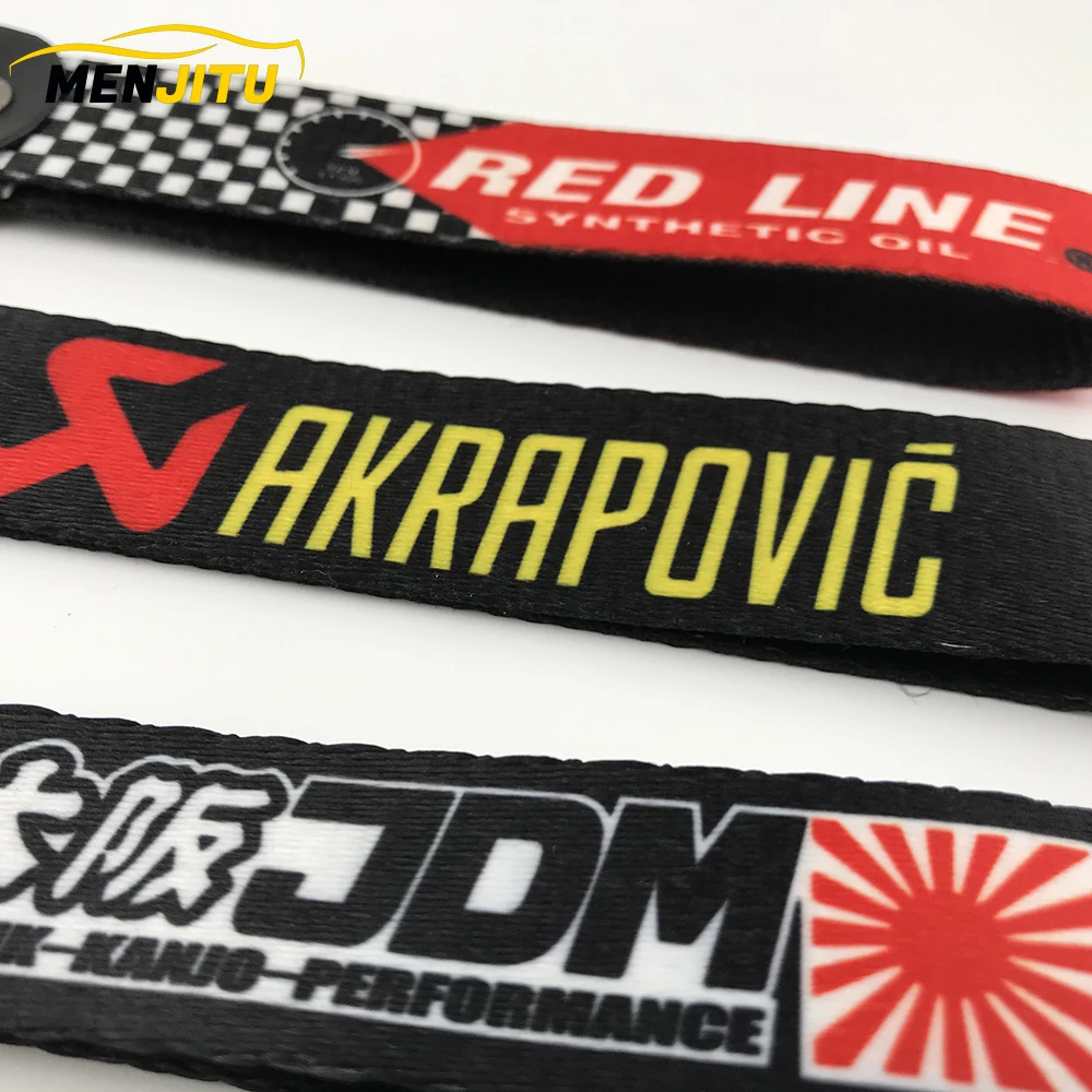 Высококачественная компания JDM, Осака KANJO производительность Момо вышивка нейлоновый ткацкий автомобильный брелок для ключей авто аксессуары для мотоциклов