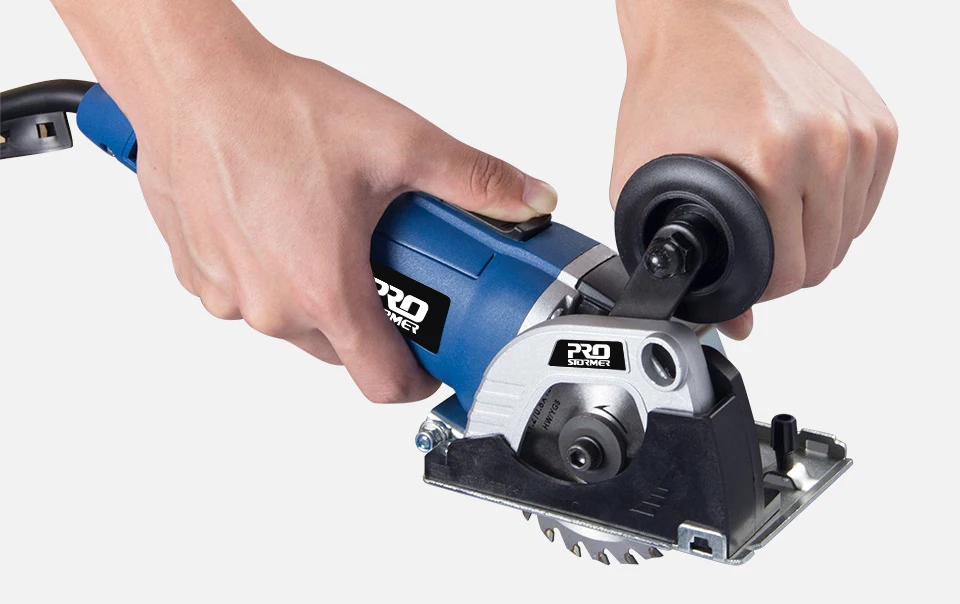 PROSTORMER 230 в мини-циркулярная пила мощностью 500 вт DIY Многофункциональная портативная электрическая пила с 3 лезвиями электроинструменты пилы