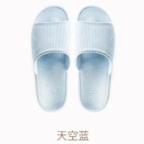 Sky Blue 280mm Тапочки Xiaomi mijia мягкие женские, мужские, детские сандалии Нескользящие домашние тапочки для душа детские повседневные тапочки умный дом - Цвет: Sky Blue 280mm