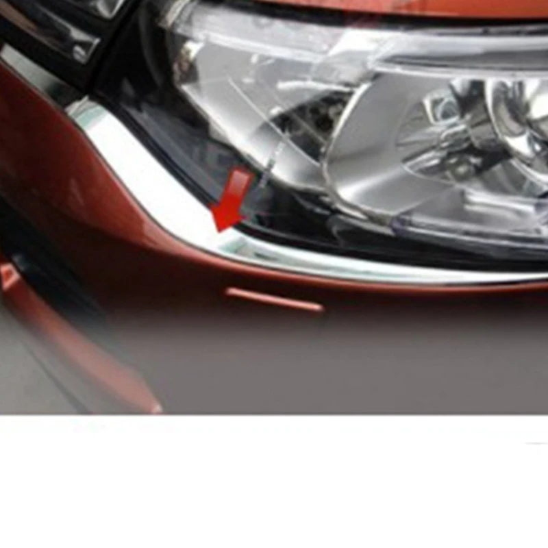 Для Mitsubishi Outlander MK3 GF GG ZJ ZK 2013- ABS хромированный автомобильный передний головной светильник, головной светильник, лампа под отделкой, молдинг, аксессуары