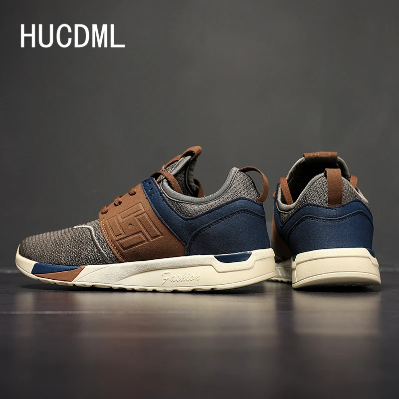 

HUCDML Light and Soft Comfortable Men's Casual Shoes Summer Breathable Mesh Sneakers Support Dropshipping
