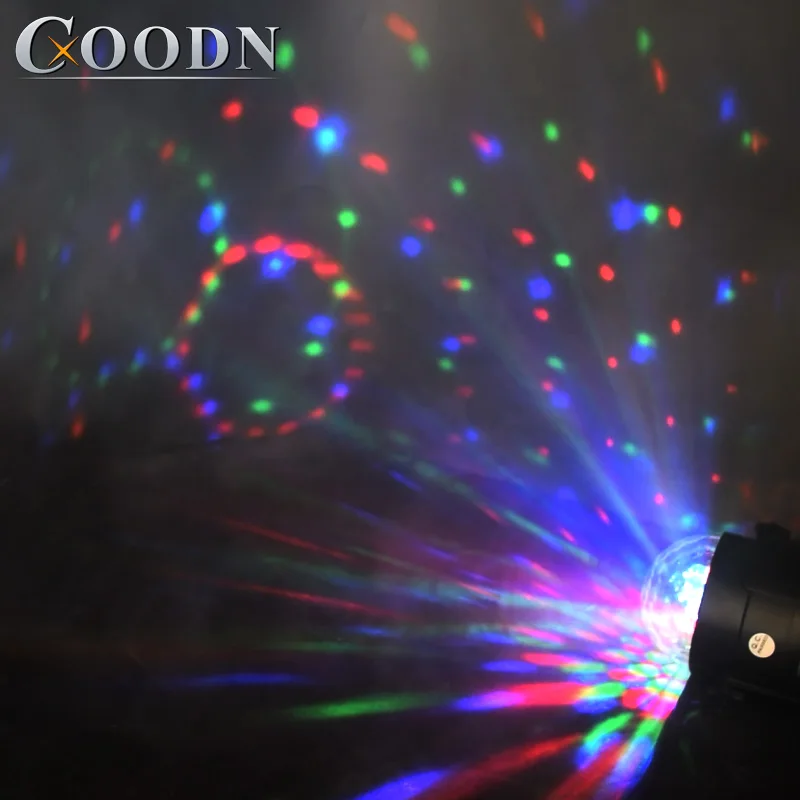 Мини Голосовое управление RGB светодиодный сценический светильник кристалл магический шар Звуковое управление лазерный сценический светильник для дома вечерние Диско клуб DJ светильник s