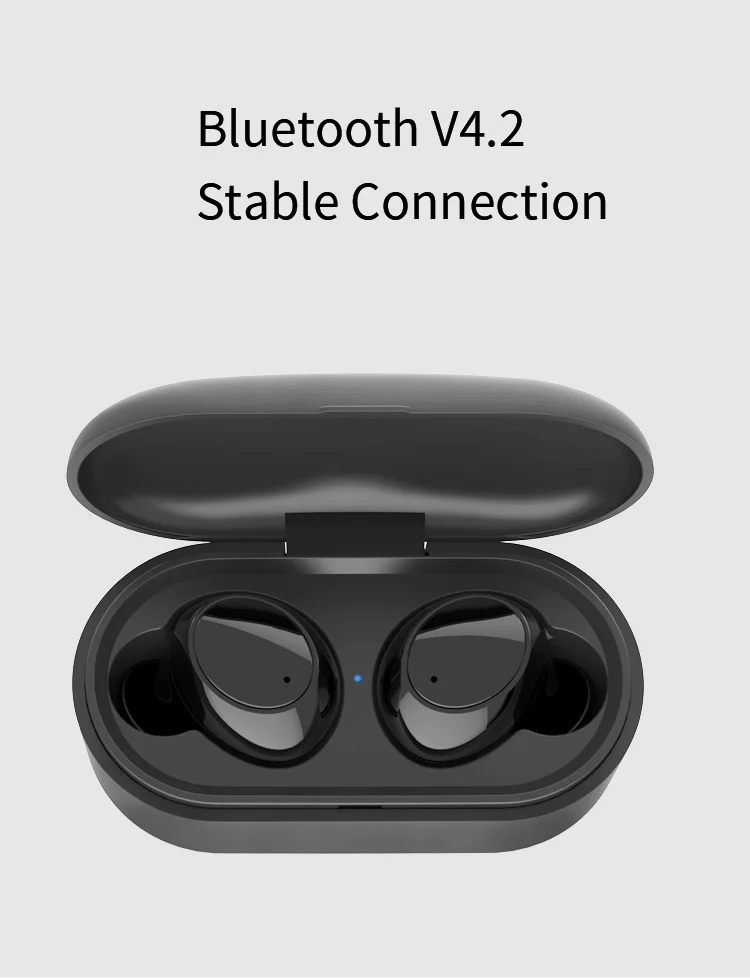 CLAITE Y1 TWS True беспроводные bluetooth наушники, Мини Портативная стереогарнитура, свободные руки, двусторонние наушники-вкладыши с зарядным устройством