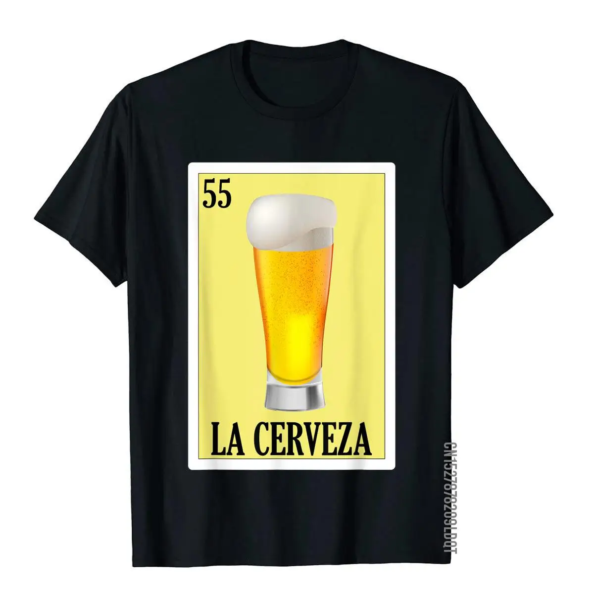 La Cerveza Lottery Gift - Mexican Lottery La Cerveza T-Shirt__B6760black