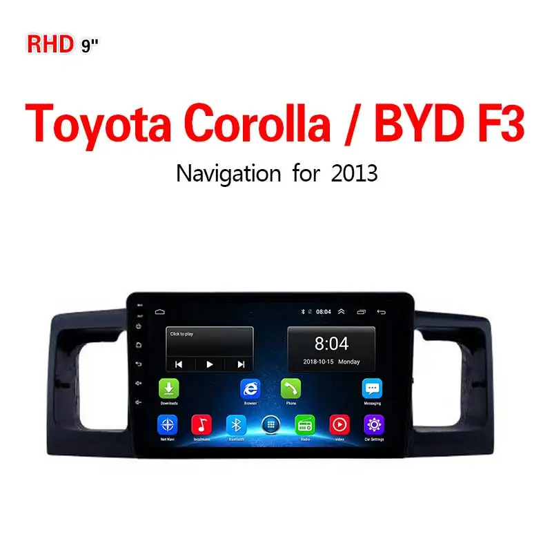 Lionet gps-навигация для автомобиля Toyota Corolla/BYD F3 2013 9 дюймов RT1079X - Размер экрана, дюймов: 4G2G32G