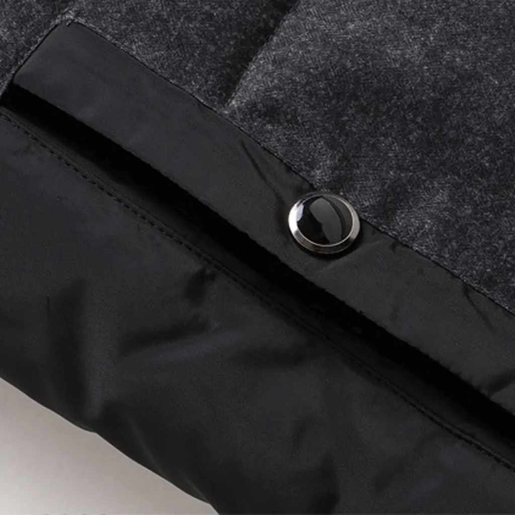 chaqueta hombre jaqueta masculino winter coat men's Autumn Winter Casual Print Thicken Jacket Long Sleeved Coat casaco abrigo