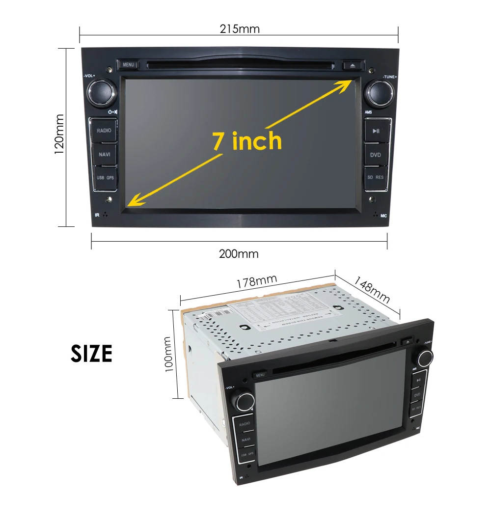 Excellent IPS DSP 2G+16G Android 9.0 2 DIN CAR GPS for opel Vauxhall Astra H G J Vectra Antara Zafira Corsa Vivaro Meriva Veda DVD PLAYER 30