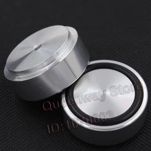 1 комплект/4 шт. Полный алюминиевый Спайк ПК динамик материнской платы CD плеер динамик DAC скамеечка для ног Спайк 39 мм* 17 мм