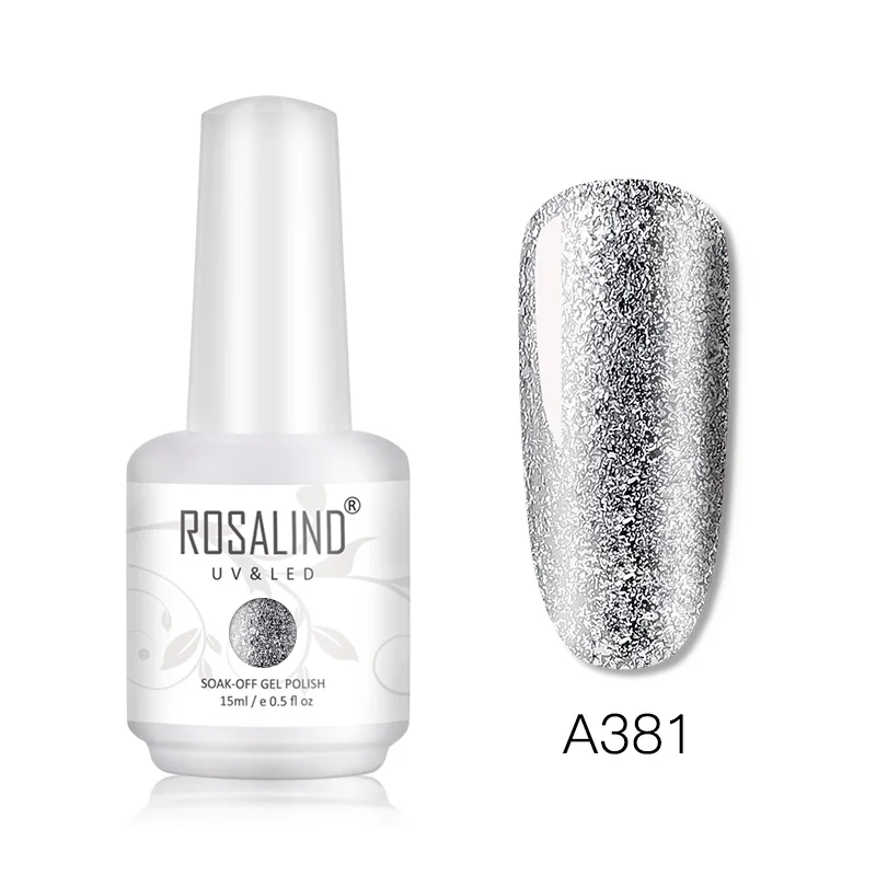 RHA381 ROSALIND блестящий гель-блеск дизайн ногтей все для маникюра Vernis Полупостоянный УФ гель Гибридный лак для ногтей - Цвет: RHA381