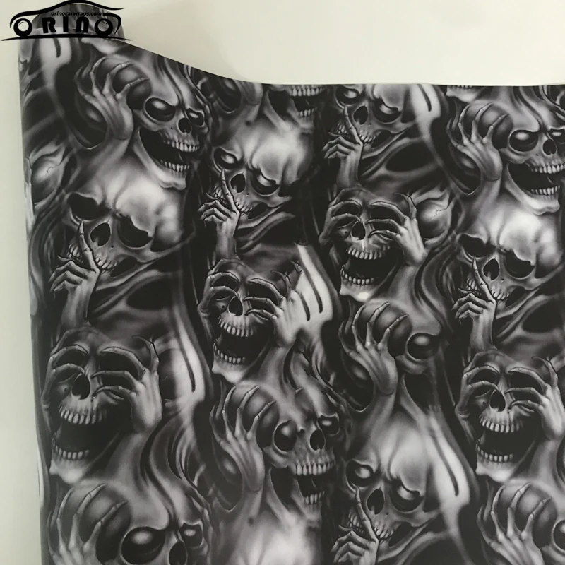 Skull Sticker Bomb Vinyl Wrap-3