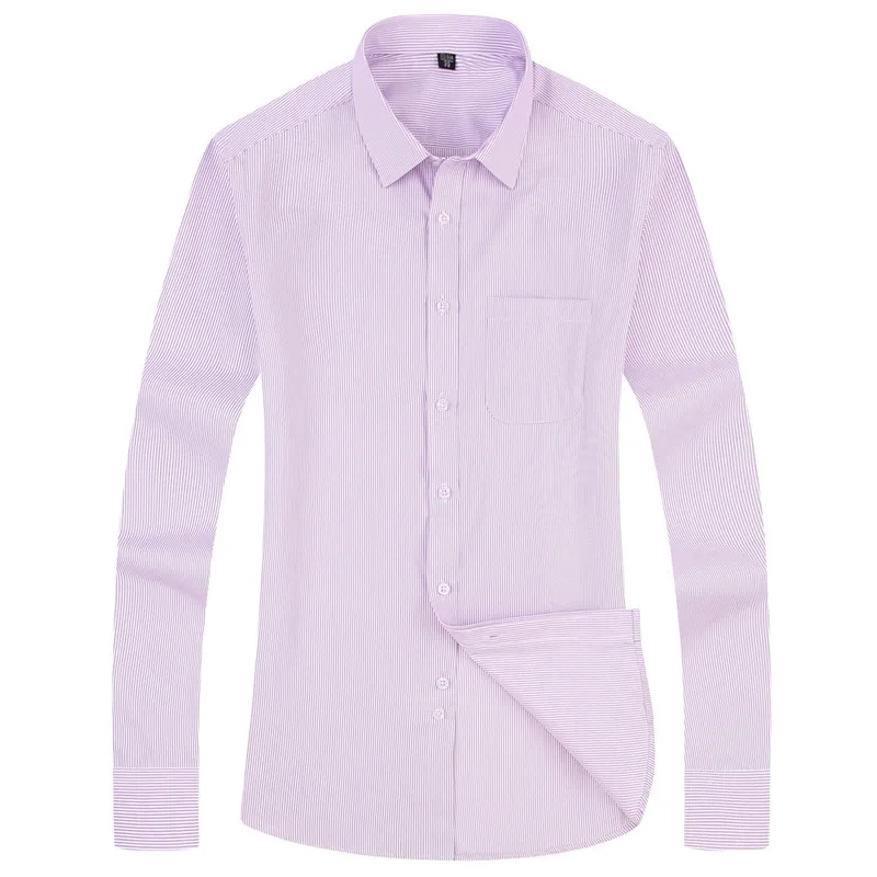 Camisa xadrez listra casual masculina, camisa de