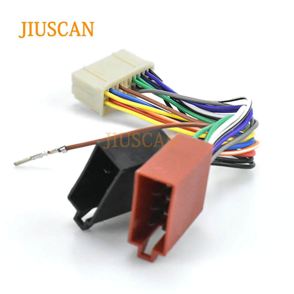 JIUSCAN 12-107 ISO Радио адаптер для CHRYSLER для джип жгута проводов разъем свинцовый ткацкий станок кабель штекер Адаптер стерео