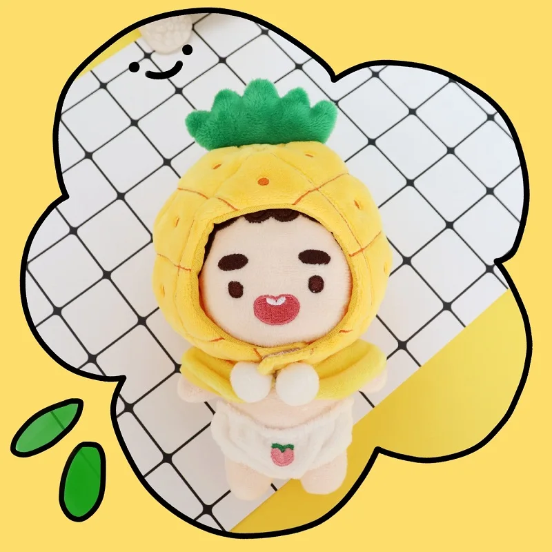 [MYKPOP] KPOP ананас капюшон Onesie: растительная шляпа для 20 см и 15 см высокой куклы, KPOP вентиляторы коллекции SA19092803
