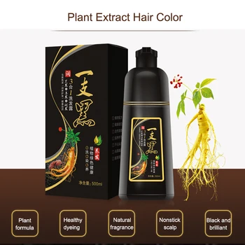 

Hair Dye Color Shampoo Beauty Nourishes Long Lasting Care for Men Women Home Salon EY669